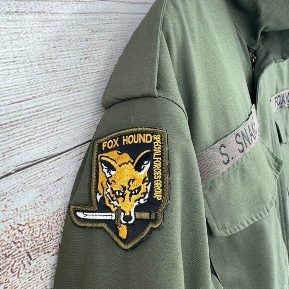 Rothco Metal Gear Field Jacket M-65 Mens Large Green Solid Snake Foxhound SFG - Picture 5 of 11